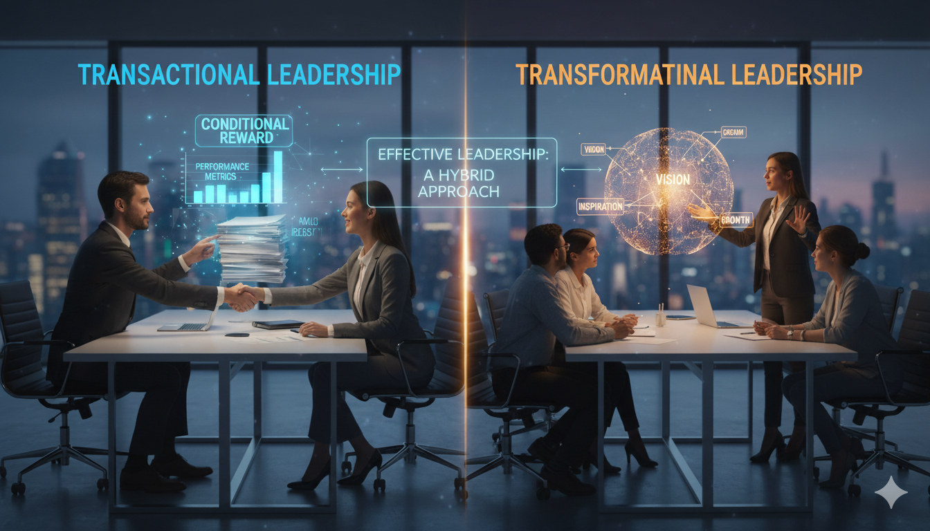 変革型リーダーシップとの比較と使い分け