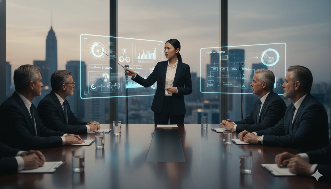 トップダウン型経営層への説明ロジック